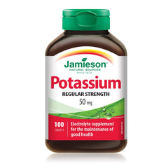 Jamieson Potassium 50 mg bottle – front view