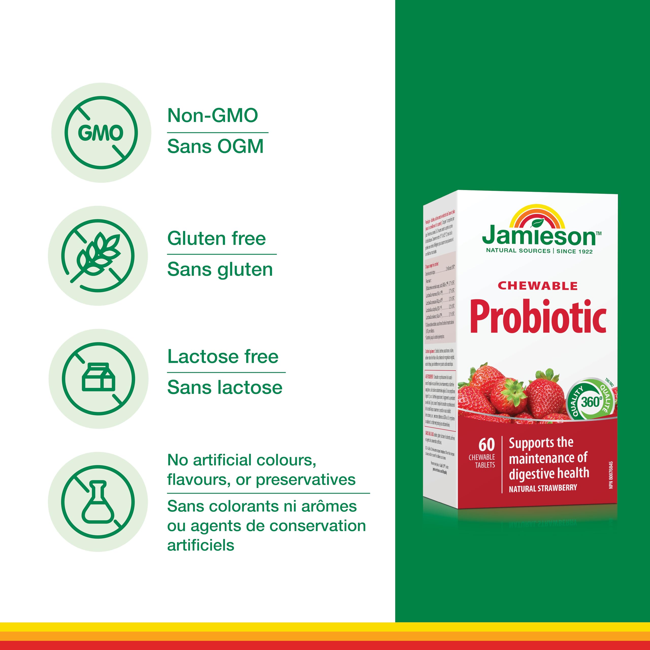 Family-friendly probiotic supplement by Jamieson