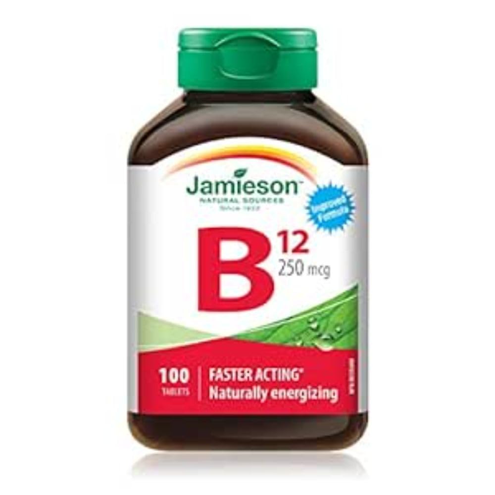 Jamieson Vitamin B12 250 mcg bottle front view