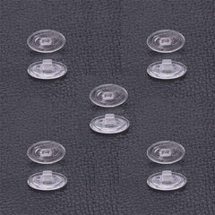 JAMMY 5-pairs oval card-shaped nose pads (transparent silicone) close-up
