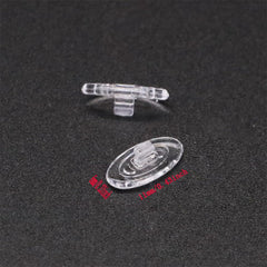 Soft silicone nose pads showing 11x6 mm size and anti-slip design