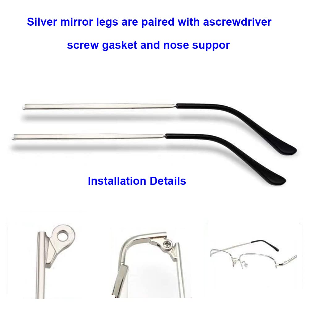 Temples attached to eyewear frame showing durable metal design