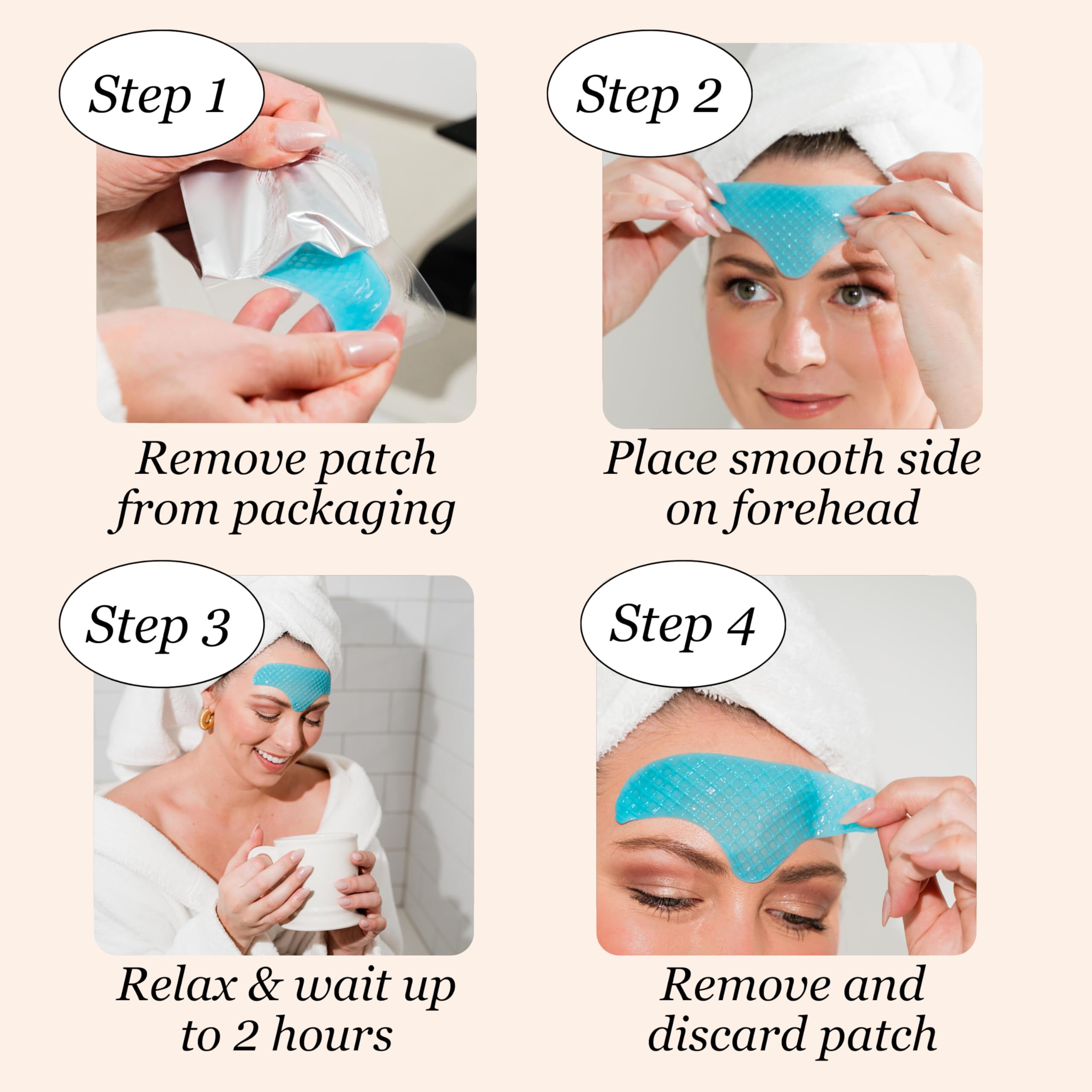 Centella Asiatica ingredient representation in forehead patch