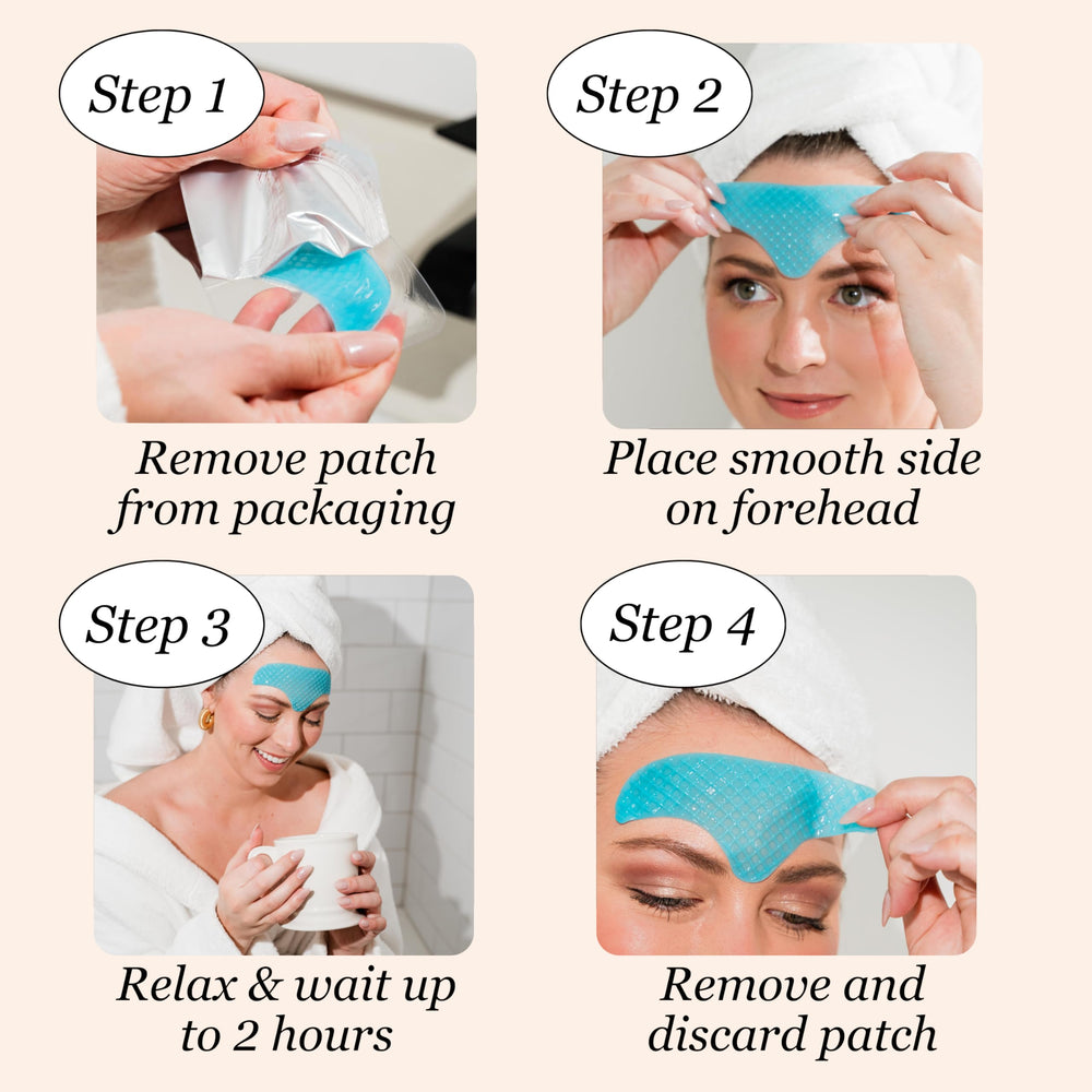 Centella Asiatica ingredient representation in forehead patch