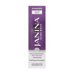 Front view of Janina Ultra White Whitening Toothpaste 75ml tube