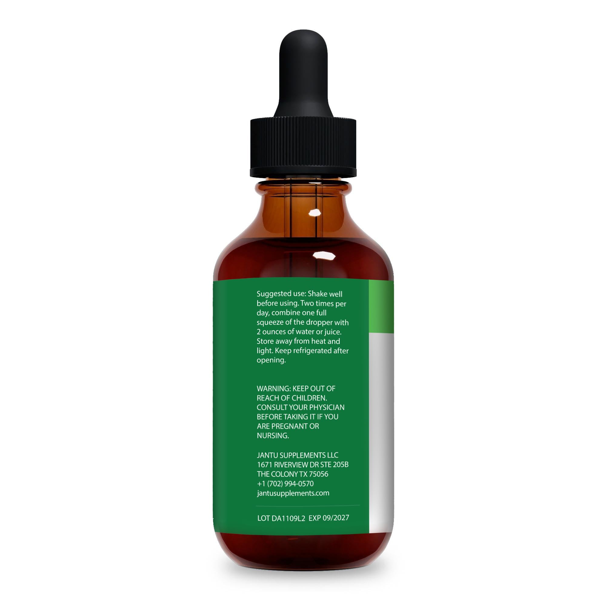 Jantu Dandelion Root Liquid Extract product with bottle and packaging