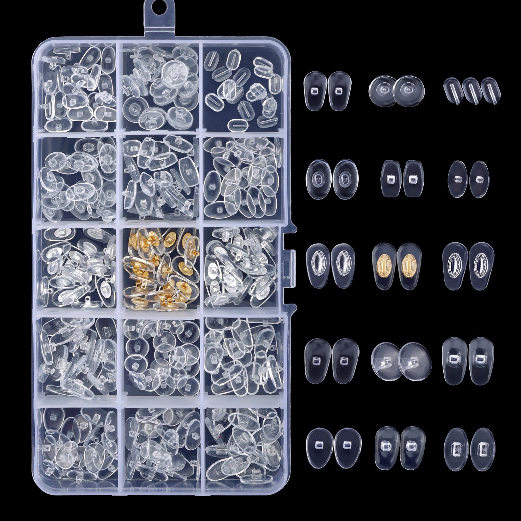 Box of 1300 tiny screws included in the JANYUN kit