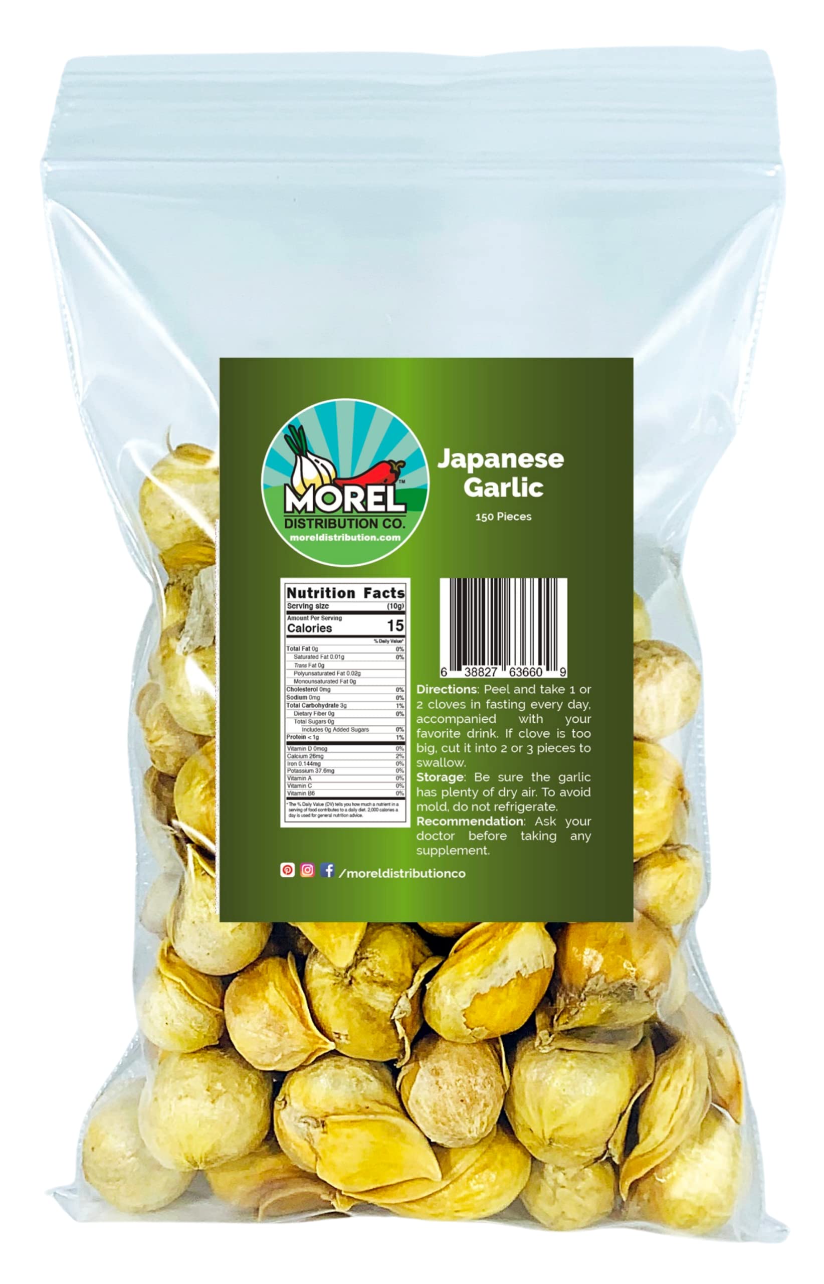 Bottle of Japanese Garlic AJO Japones 100% Natural