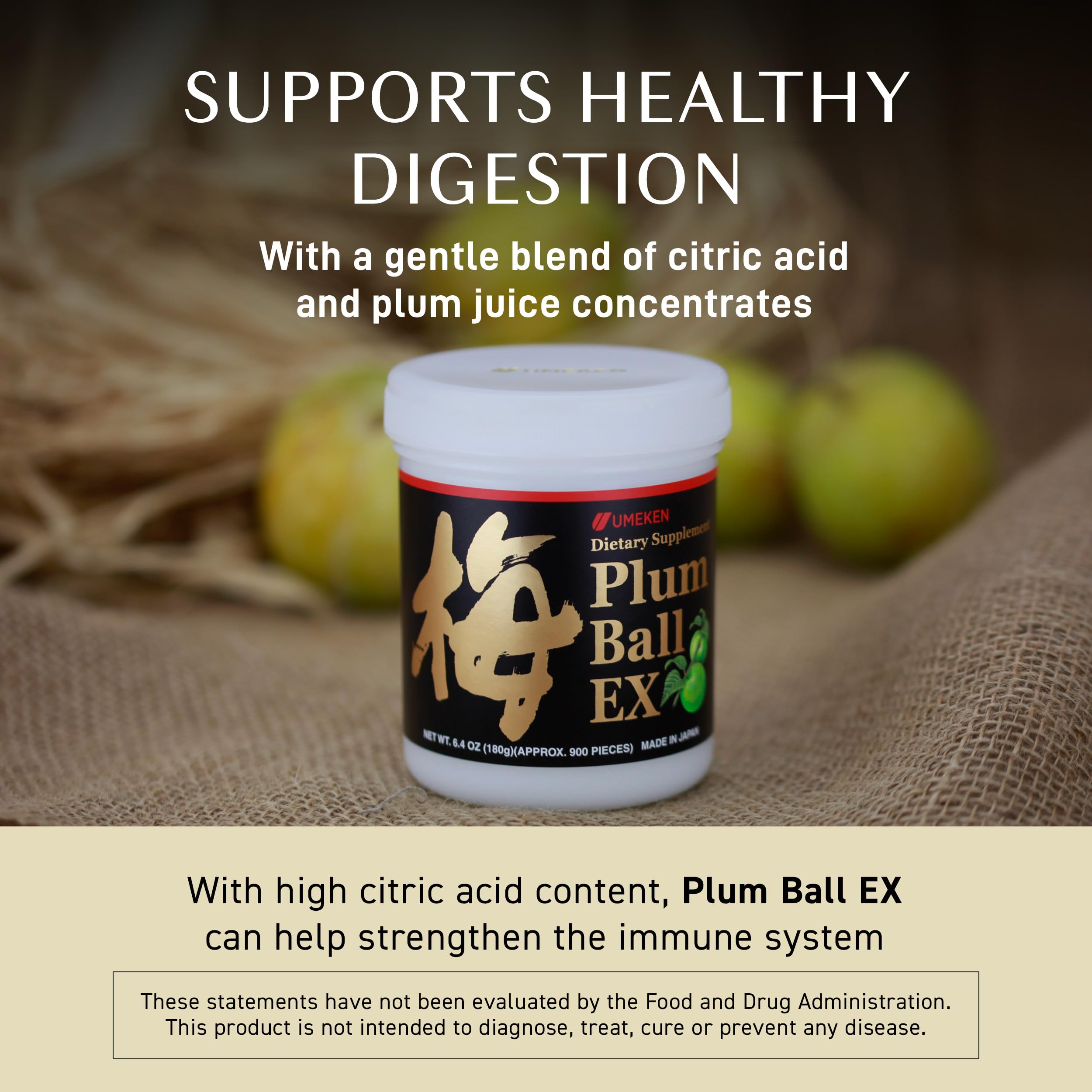 Japanese plum extract for health and digestion