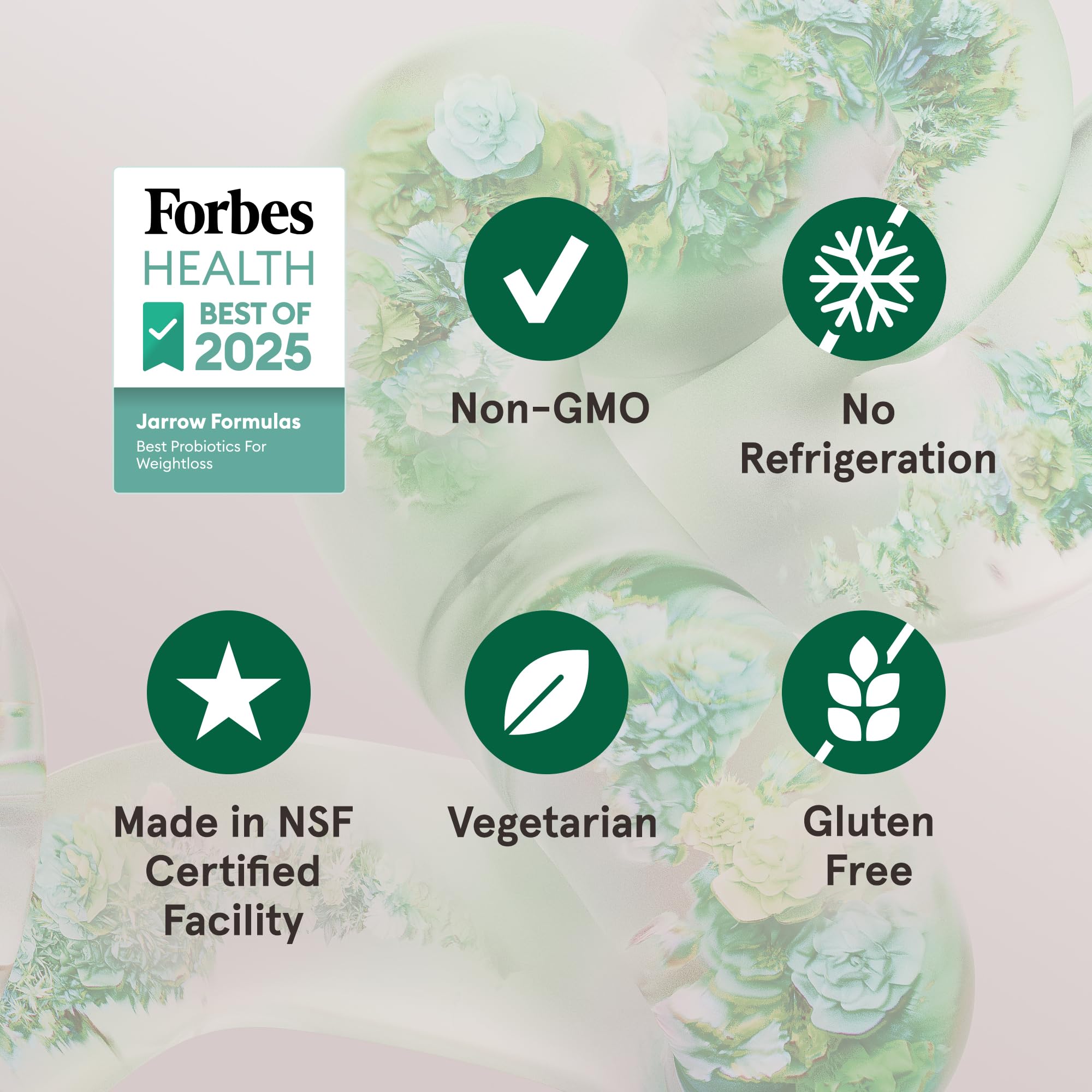Vegetarian, gluten-free, non-GMO labeling on package