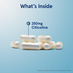 Brain health illustration featuring CDP choline