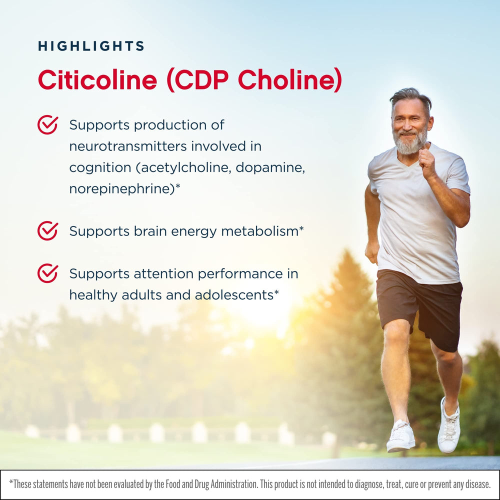 Two-pack packaging of Jarrow Citicoline CDP Choline 250 mg