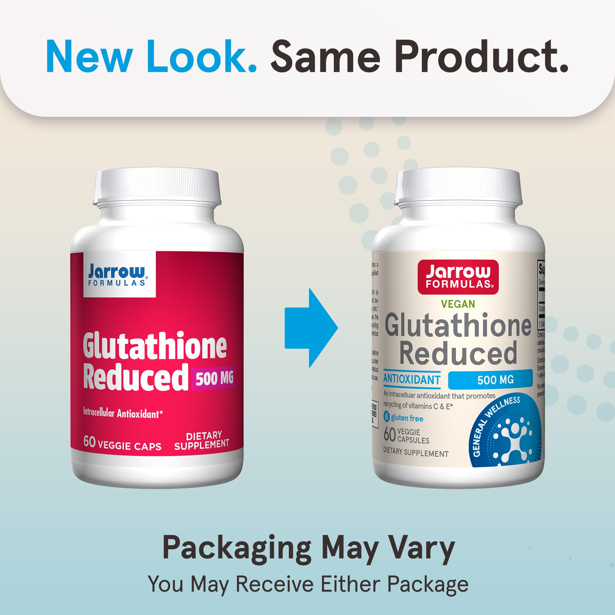 Close up of Glutathione Reduced 500 mg capsule