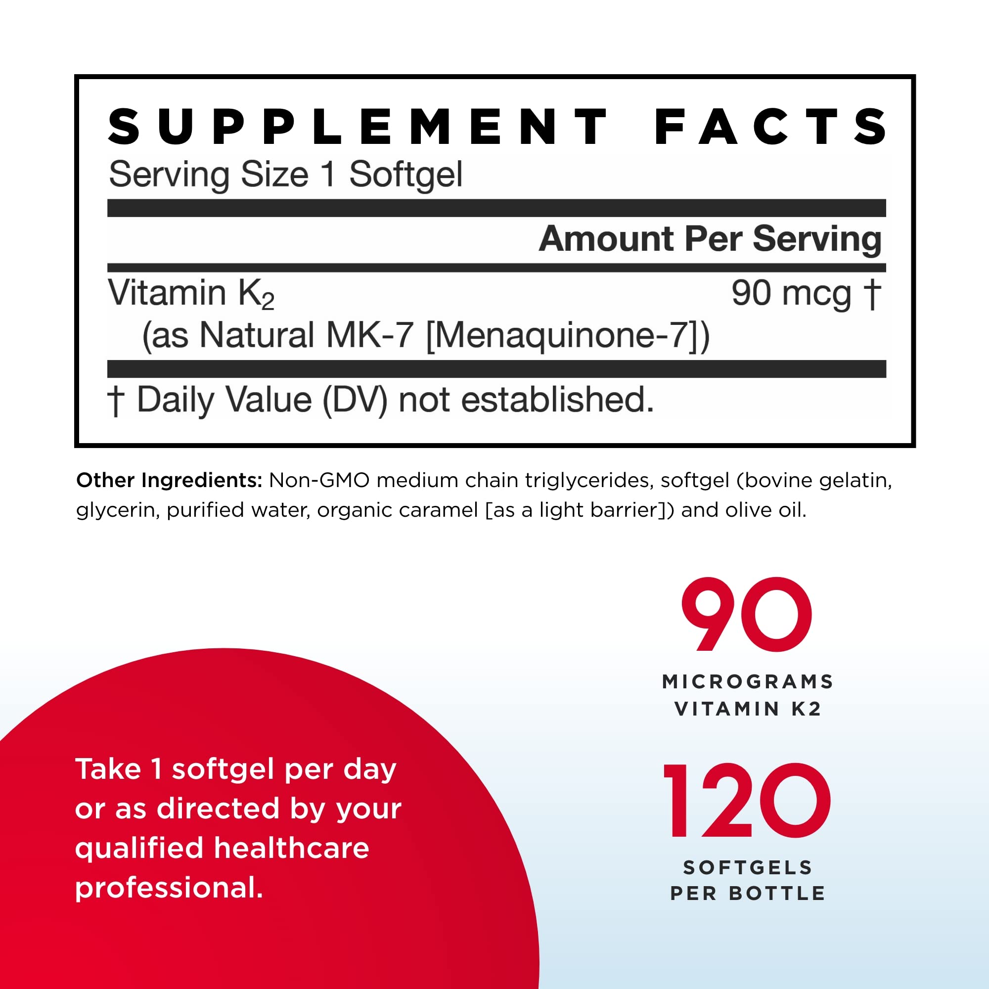 Close-up of Jarrow MK-7 bottle and label