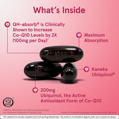 Supplement facts and ingredients on QH-Absorb label