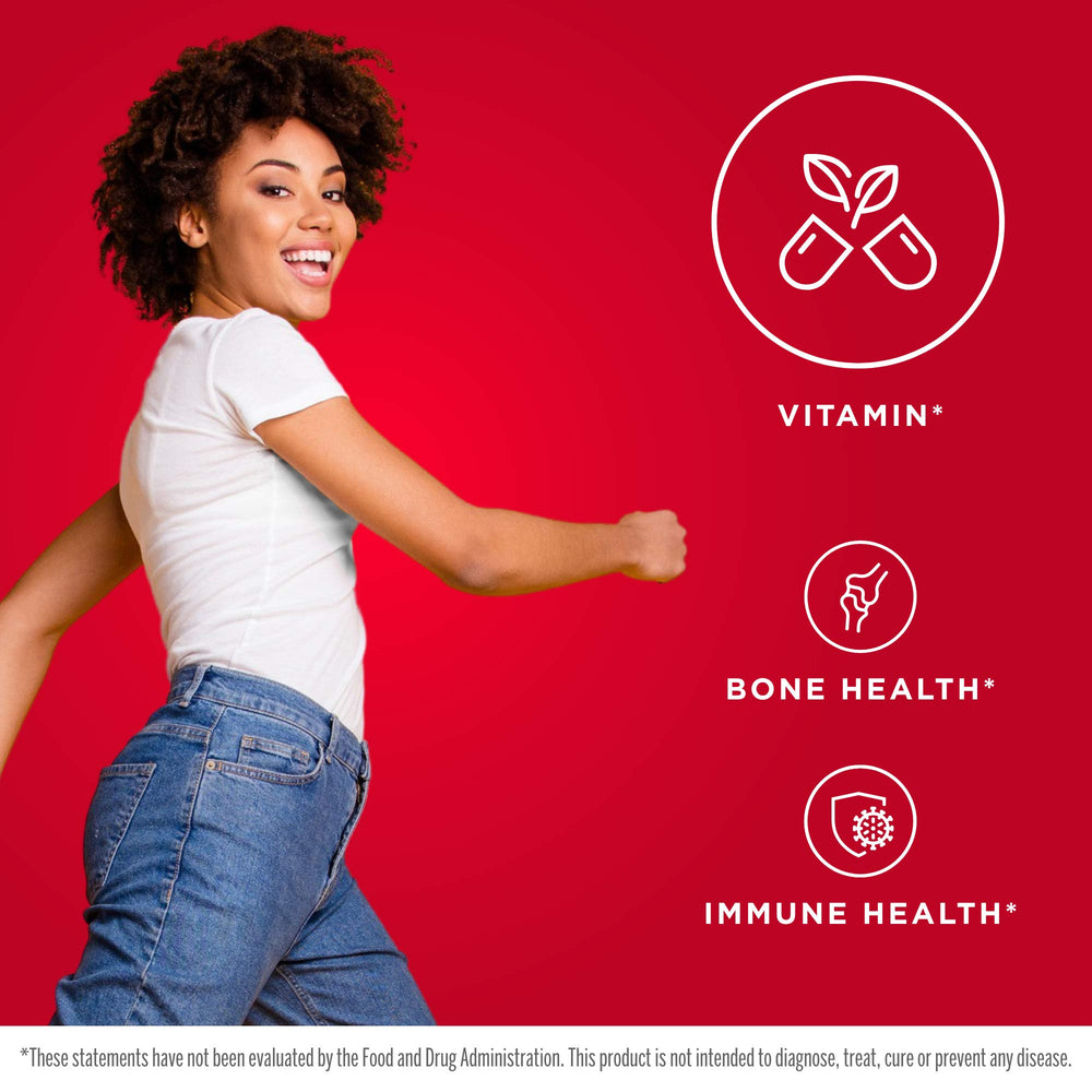 Front and back packaging of Jarrow Vitamin D3 2500 IU