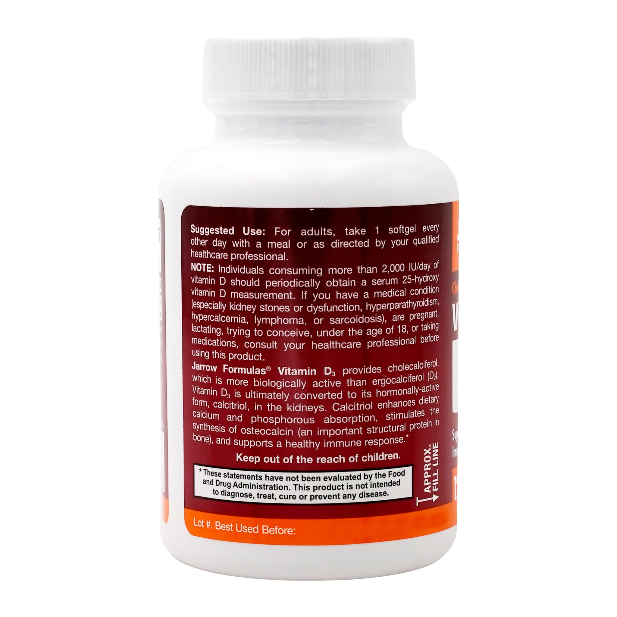 Two Jarrow Vitamin D3 5000 IU bottles in pack