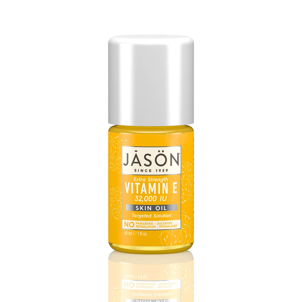 Bottle of Jason Vitamin E Oil 32,000 IU extra strength 1 oz