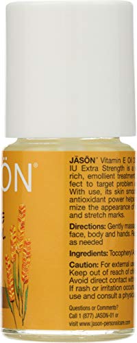 Jason Vitamin E Oil bottle on white background
