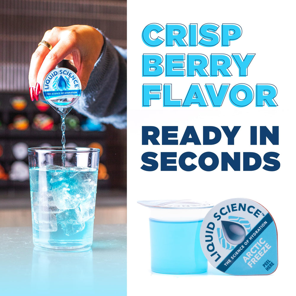 Side view of the 12-pack Arctic Freeze hydration pods