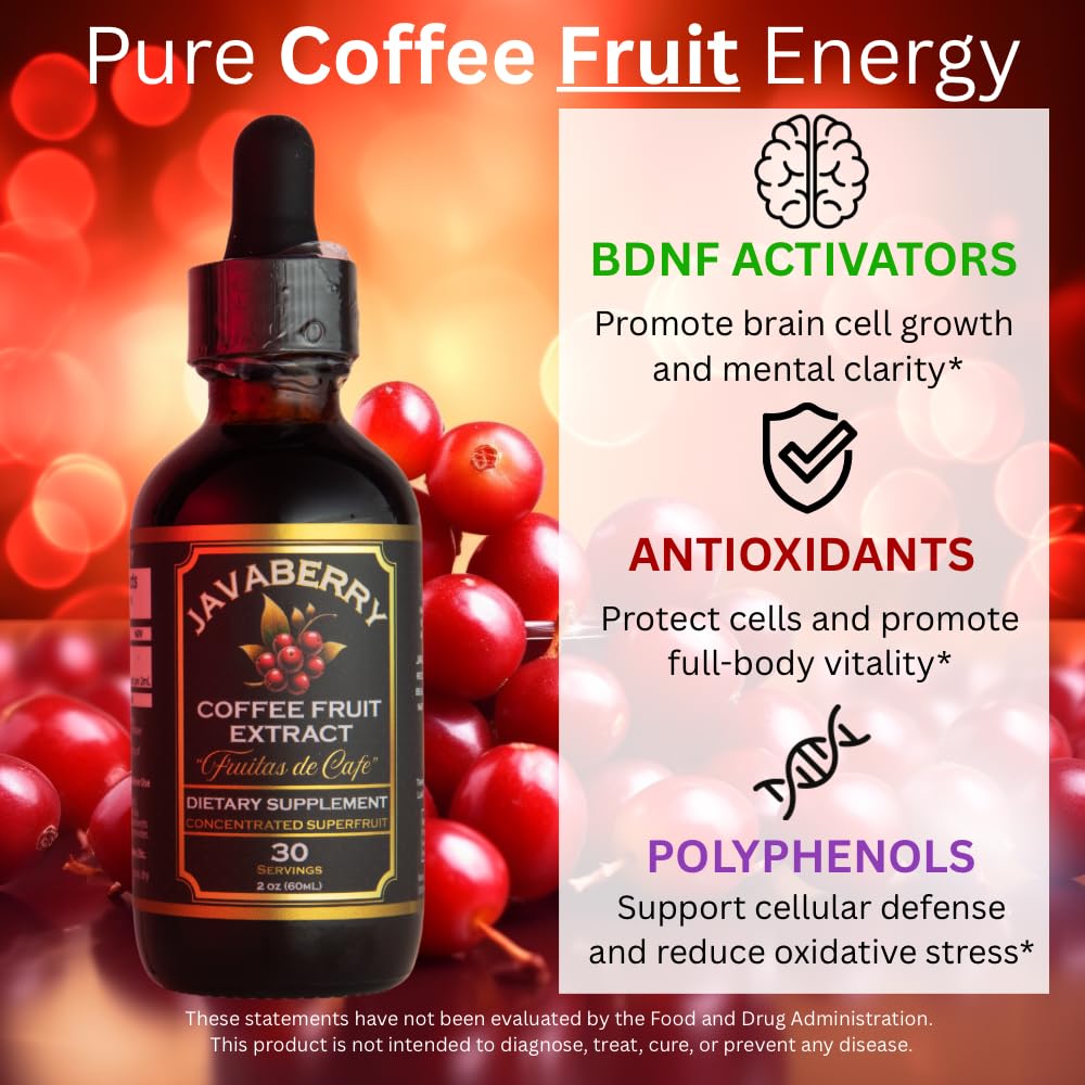 Dropper dispensing Javaberry Coffee Fruit Extract