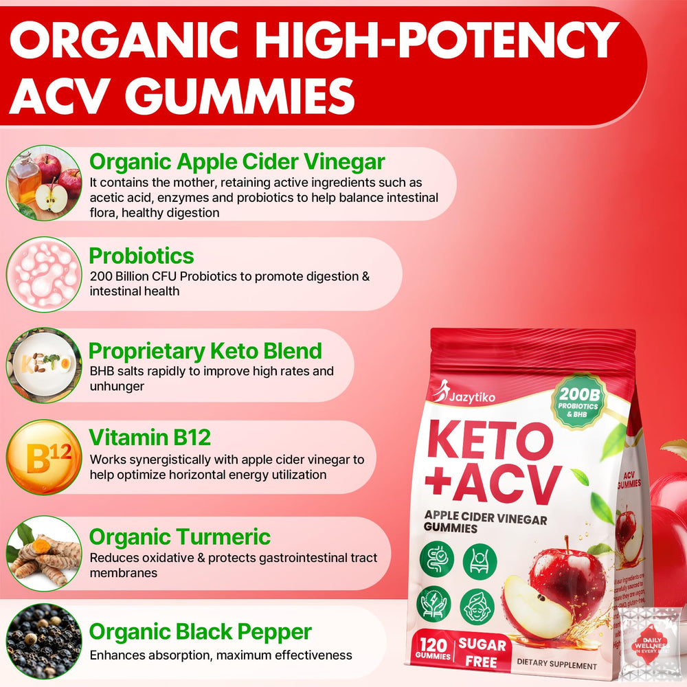 Jazytiko Keto-friendly ACV Gummies pack supports keto routines.