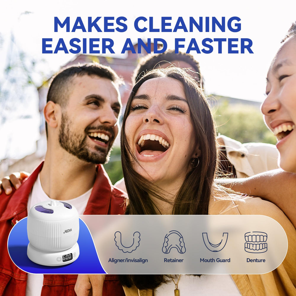 Packaging and included accessories for JEDIA Ultrasonic Cleaner