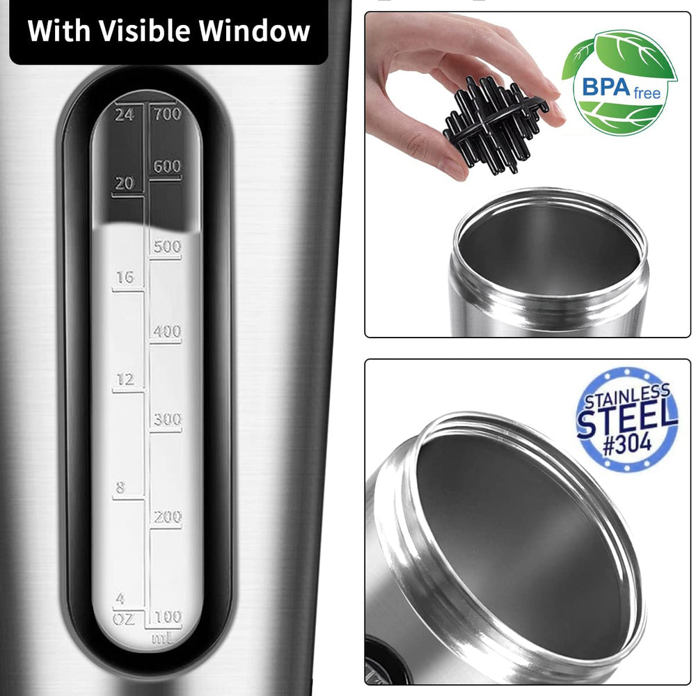 Jeedoo shaker 28oz leak-proof cap with non-slip lid
