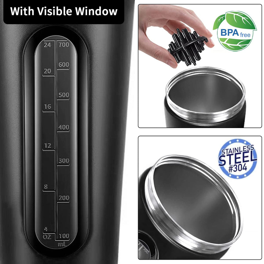 Jeedoo shaker bottle leak-proof cap prevents spills during travel.