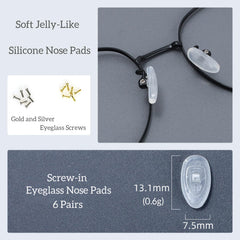 Close-up of jelly-like silicone nose pads