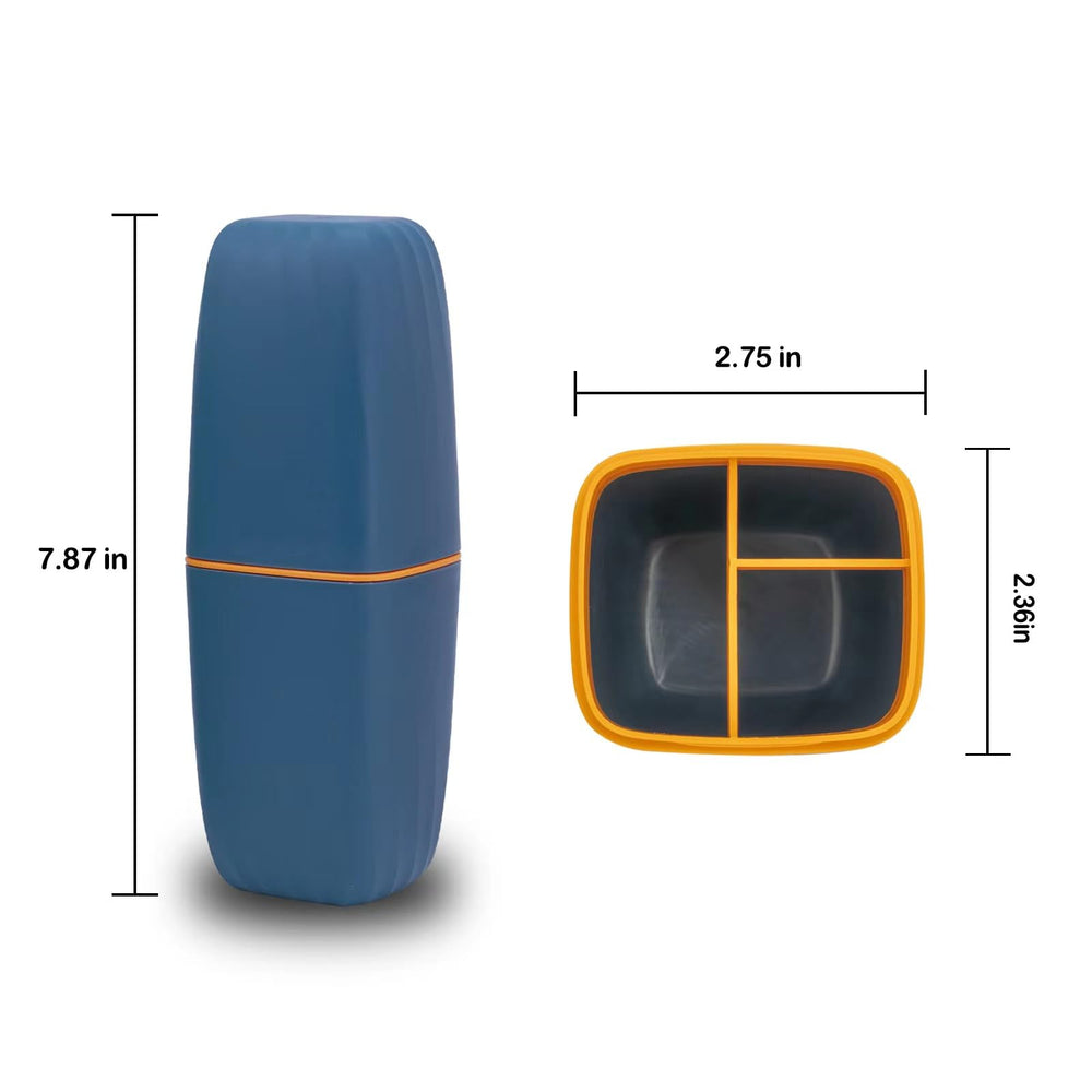 Two-section design with lid and attachment ring