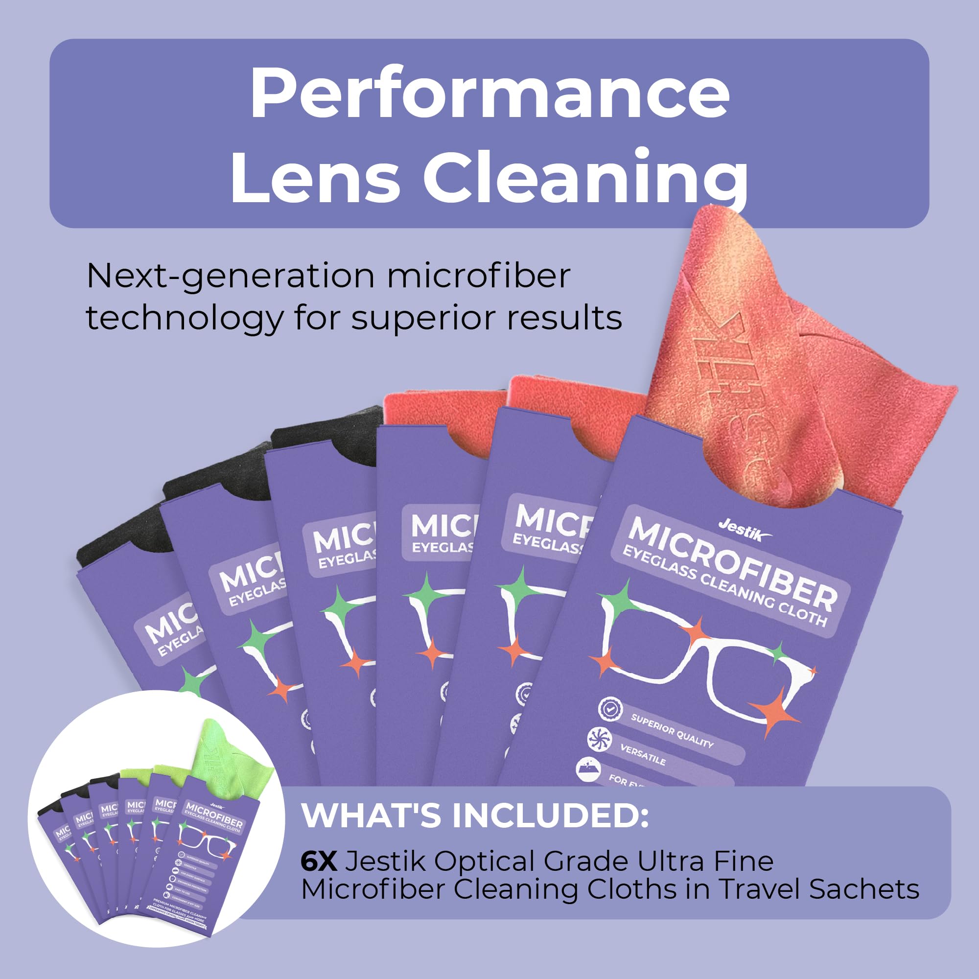 Camera lens being cleaned with Jestik cloth