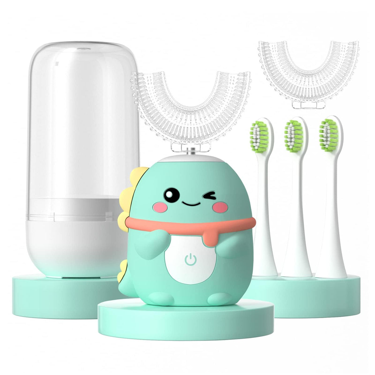 Main image of JIANLEJIA Kids U-Shaped Electric Toothbrush