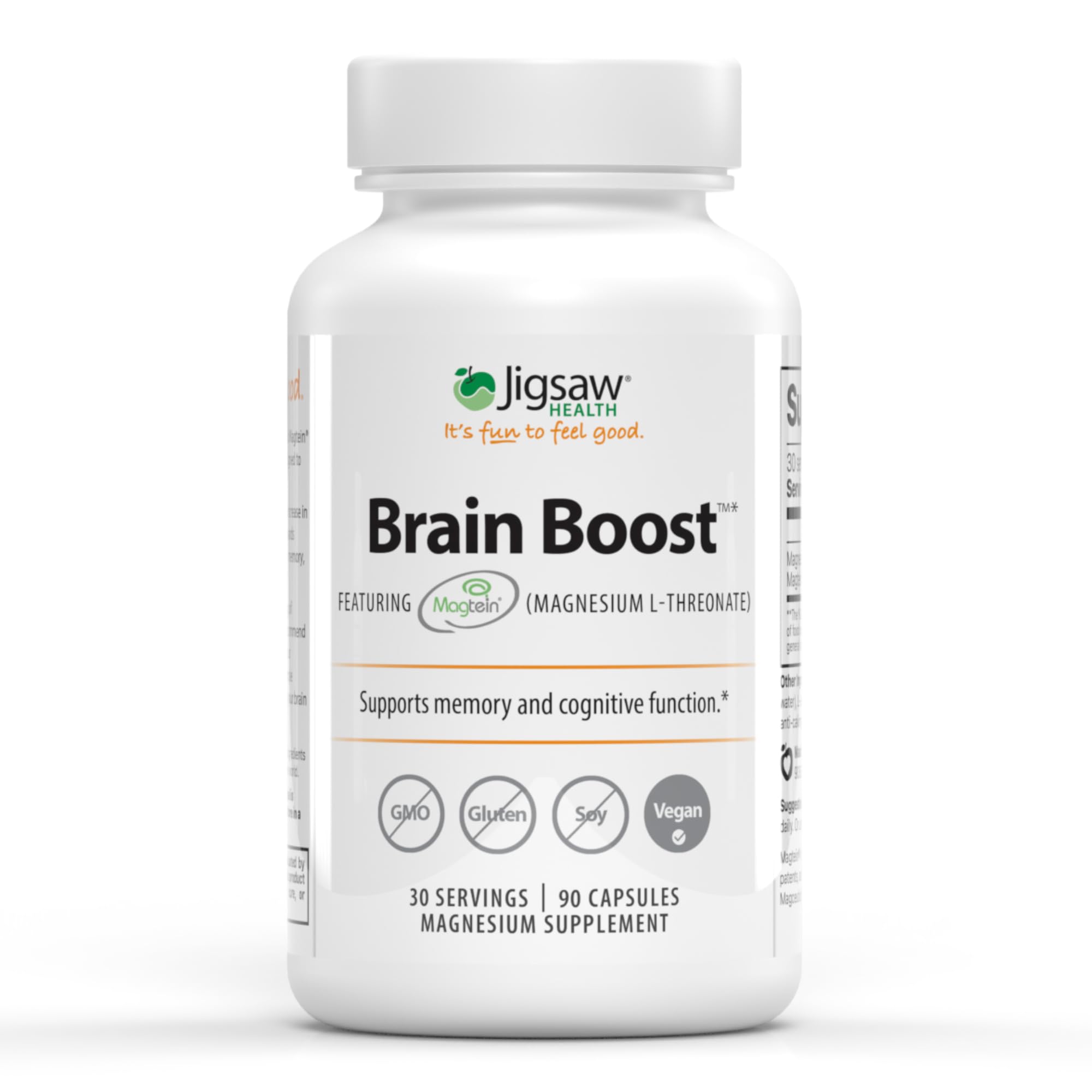 Jigsaw Health Brain Boost bottle label