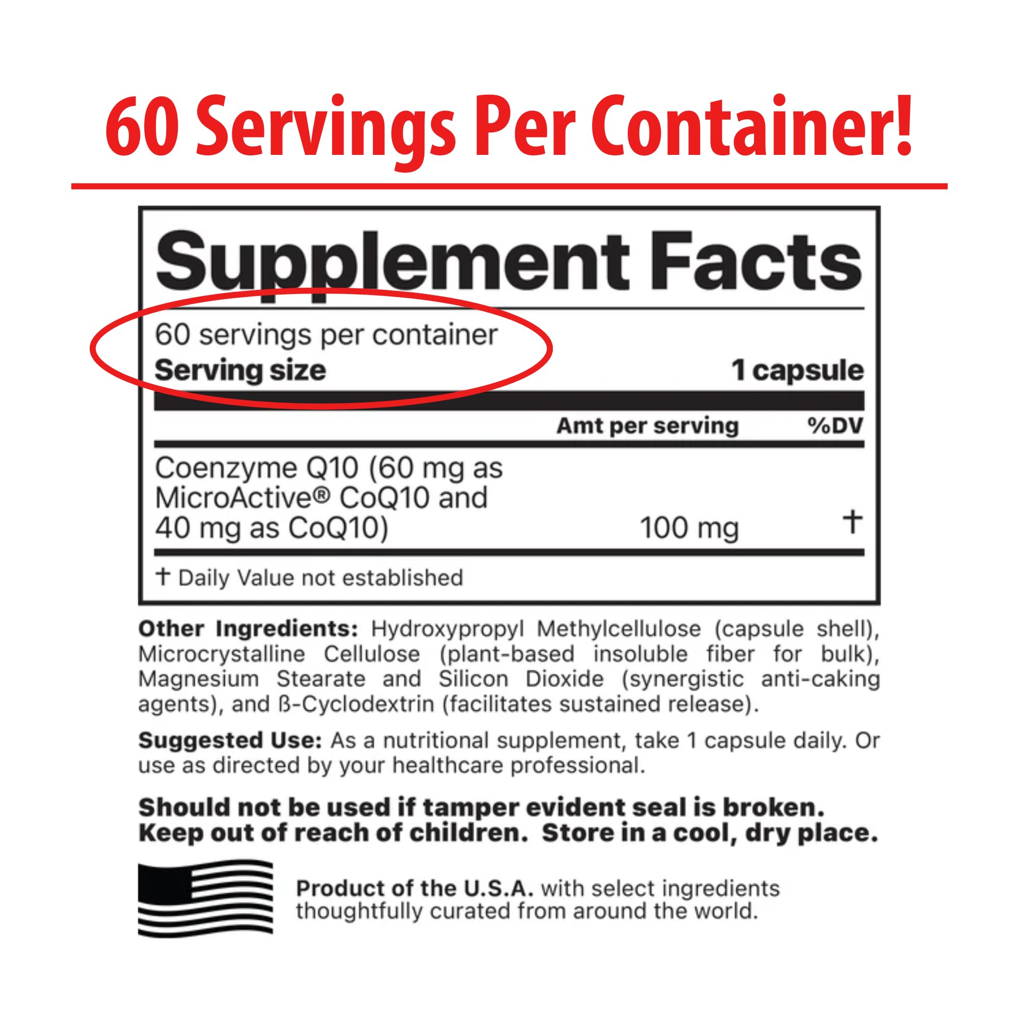 Close-up of Jigsaw Health CoQ10 w/SRT bottle front