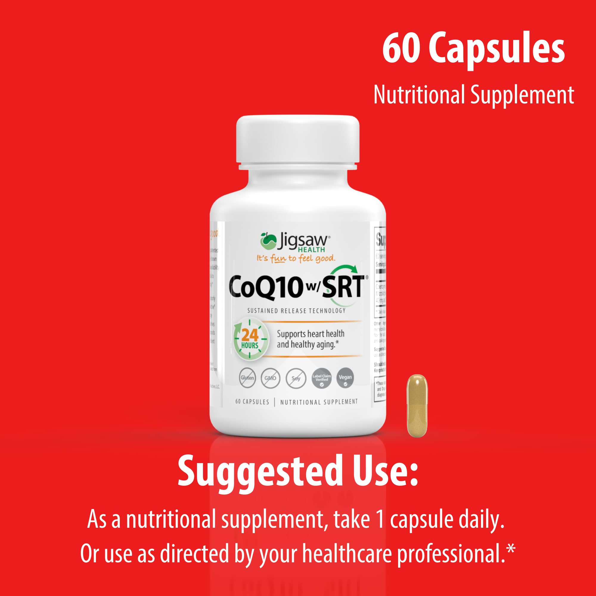 Jigsaw Health CoQ10 w/SRT packaging and box view
