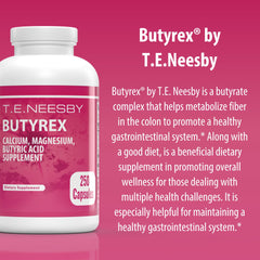 Front view of Butyrex packaging