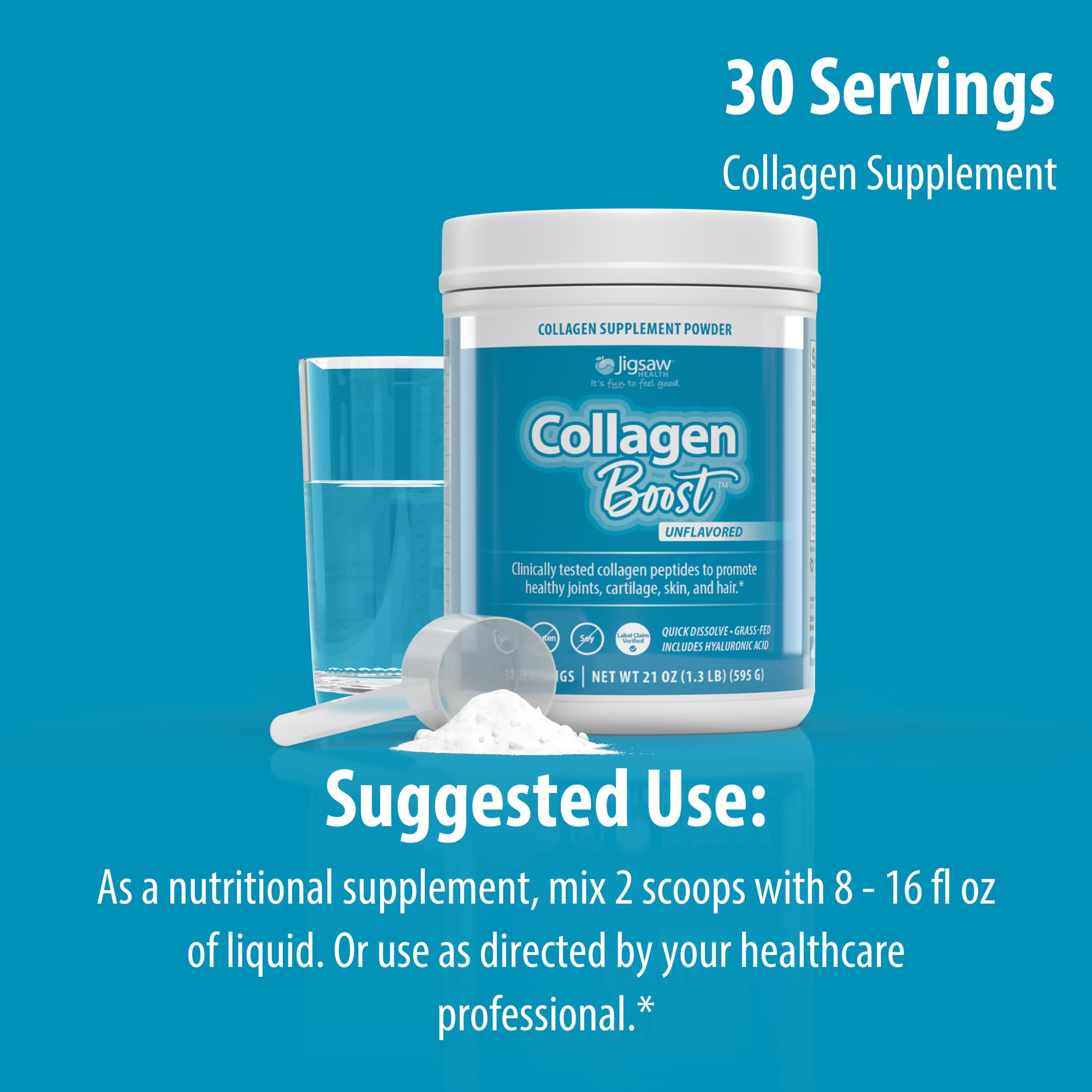 Jigsaw Health Collagen Boost product on retail shelf