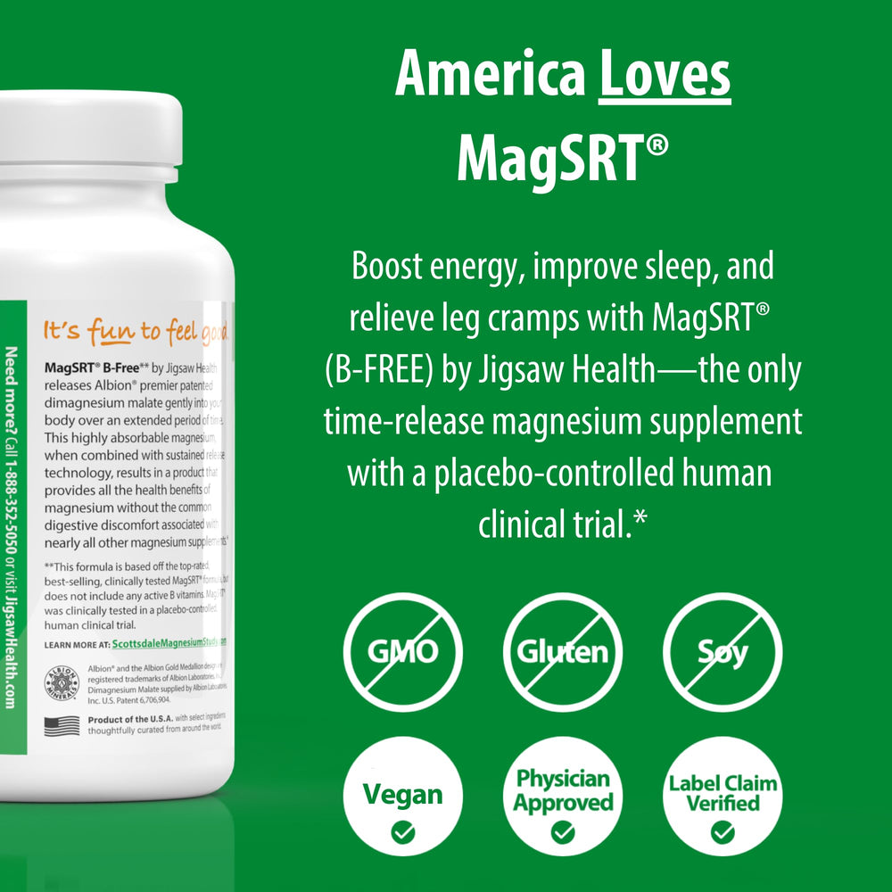 Illustration of leg cramps relieved by MagSRT magnesium
