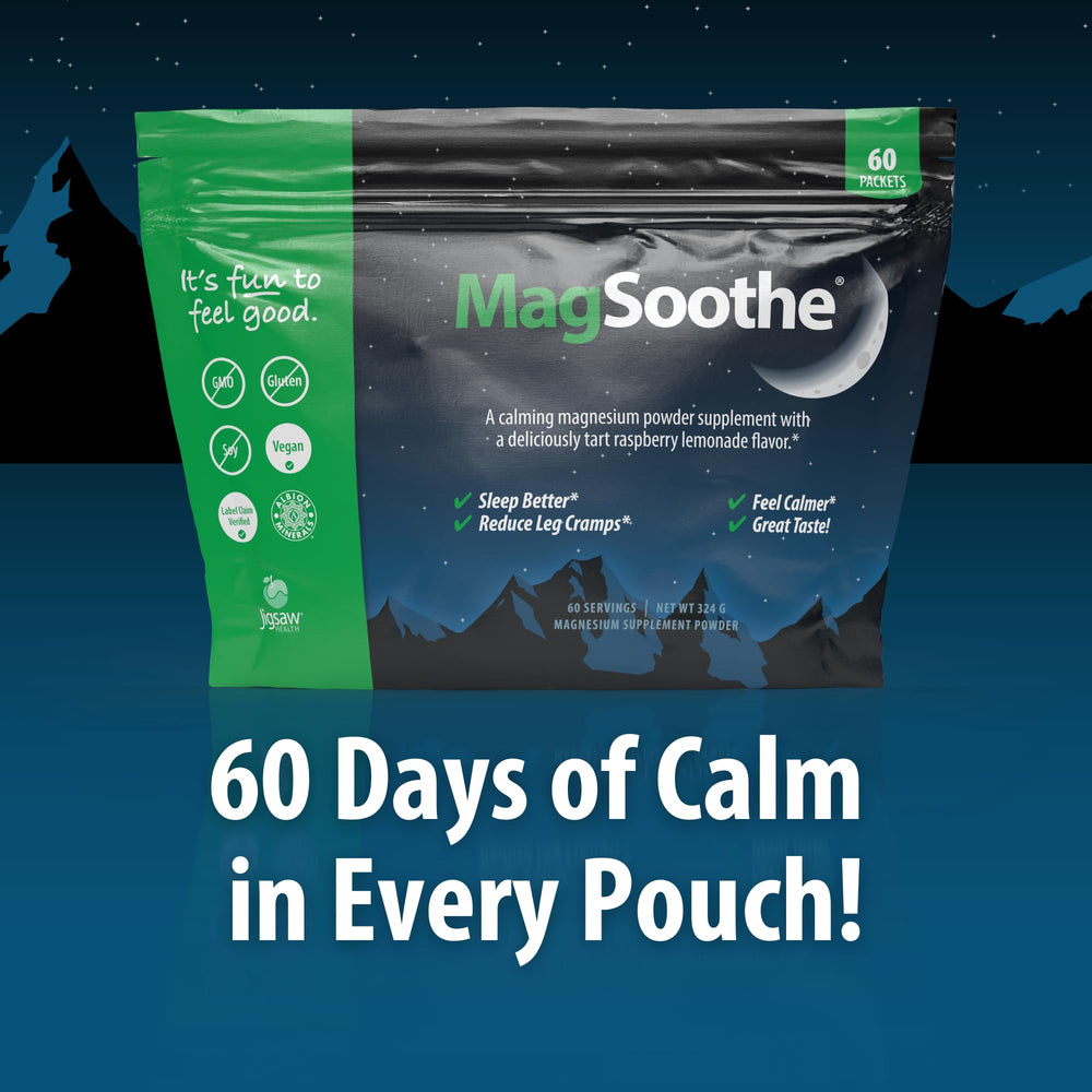 Jigsaw Health MagSoothe Raspberry Lemonade packaging label