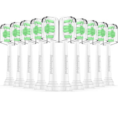 Jiuzhoudeal replacement heads for Philips Sonicare - 10-pack white, compatible with DiamondClean and more
