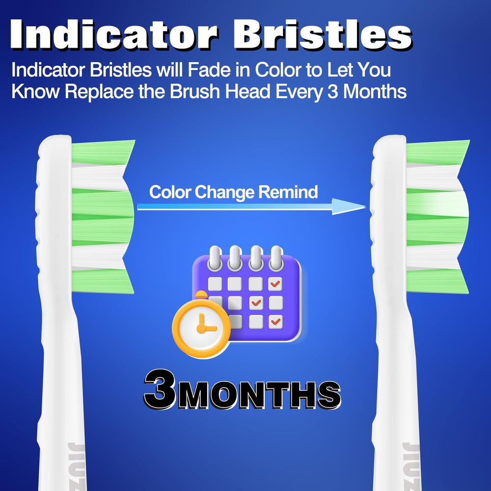 Durable, wear-resistant bristles of Jiuzhoudeal replacement heads