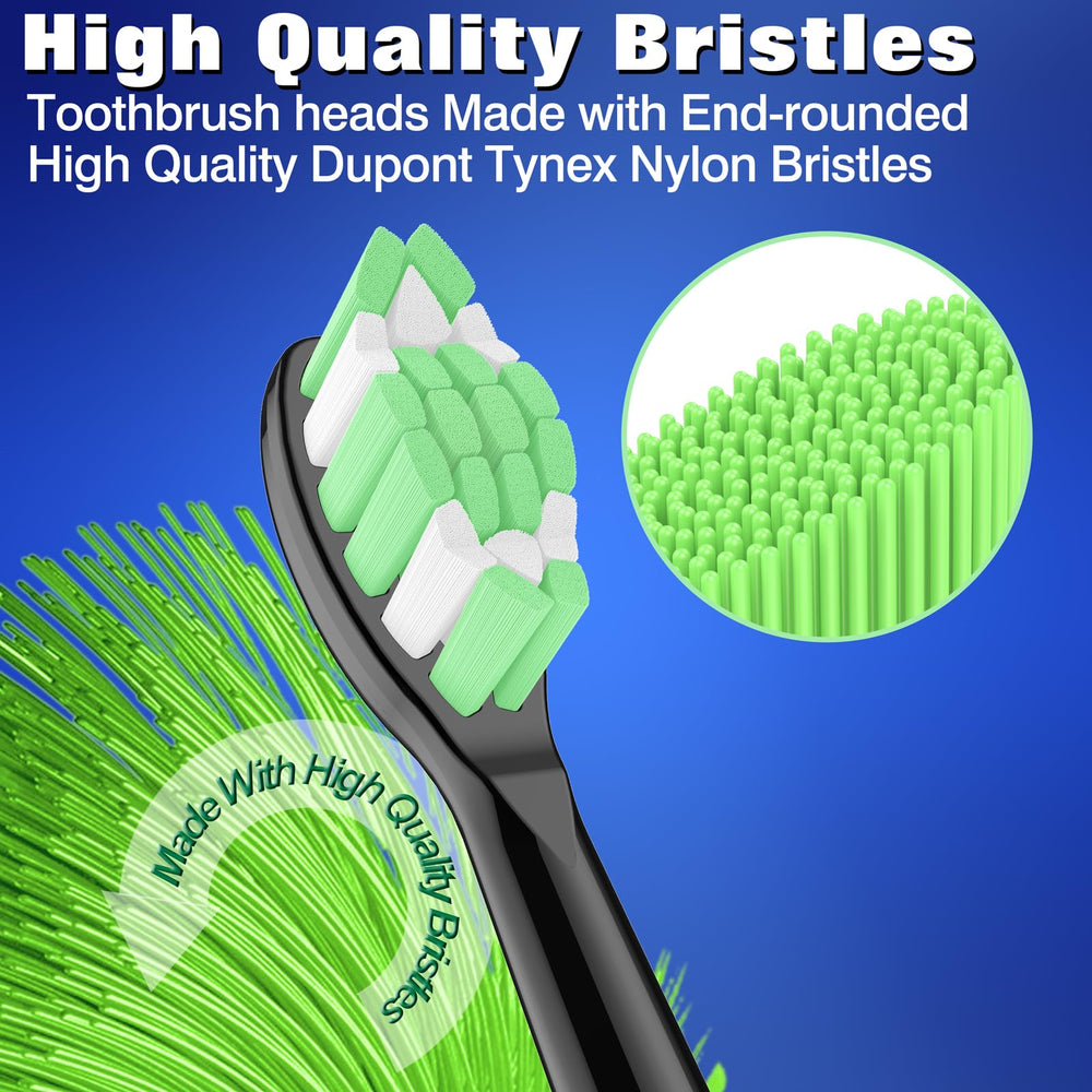 End-rounded bristles for gentle brushing