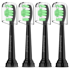 Jiuzhoudeal replacement heads for Philips Sonicare - 4-pack - Black