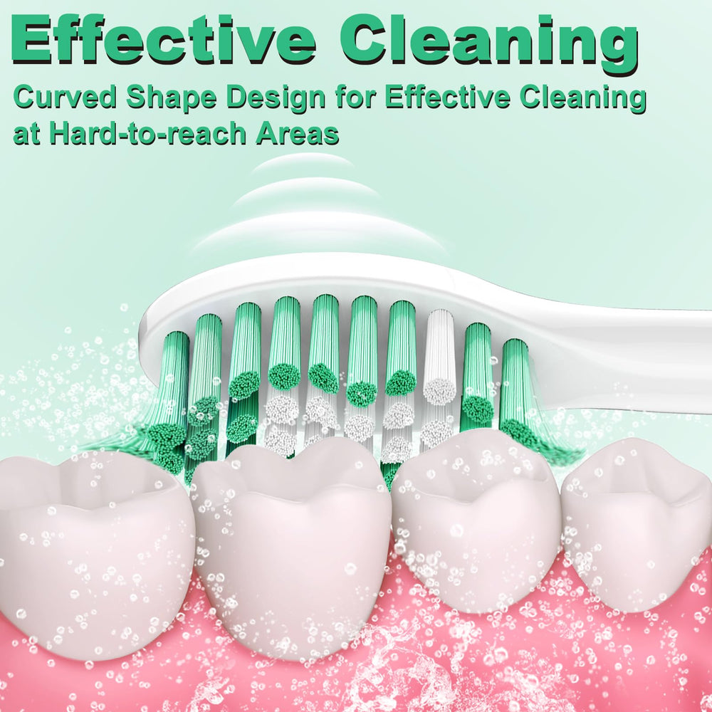 End-rounded bristles for gentle cleaning