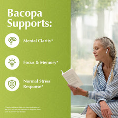 Ingredients label for Bacopa Monnieri supplement
