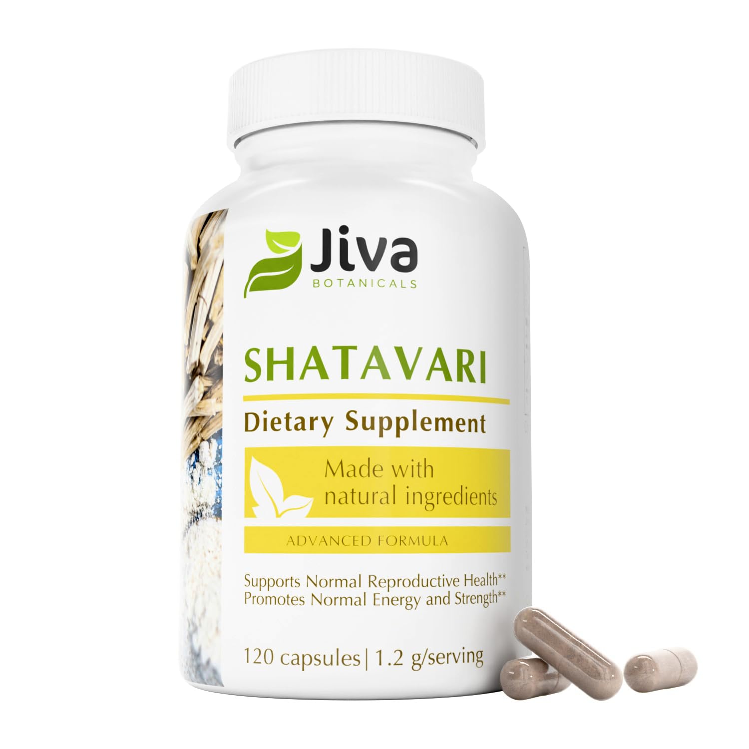 Hero image of Jiva Botanicals Shatavari 1200mg supplement