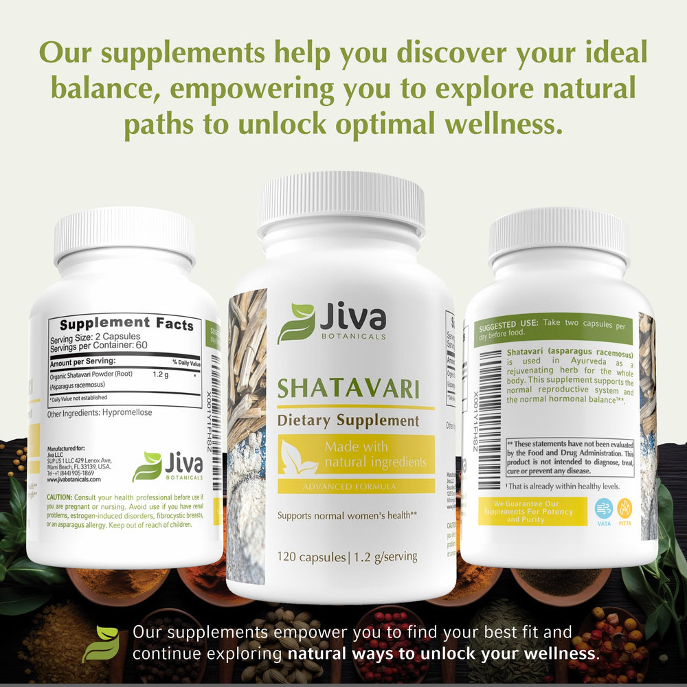 Made in the USA badge on Shatavari supplement