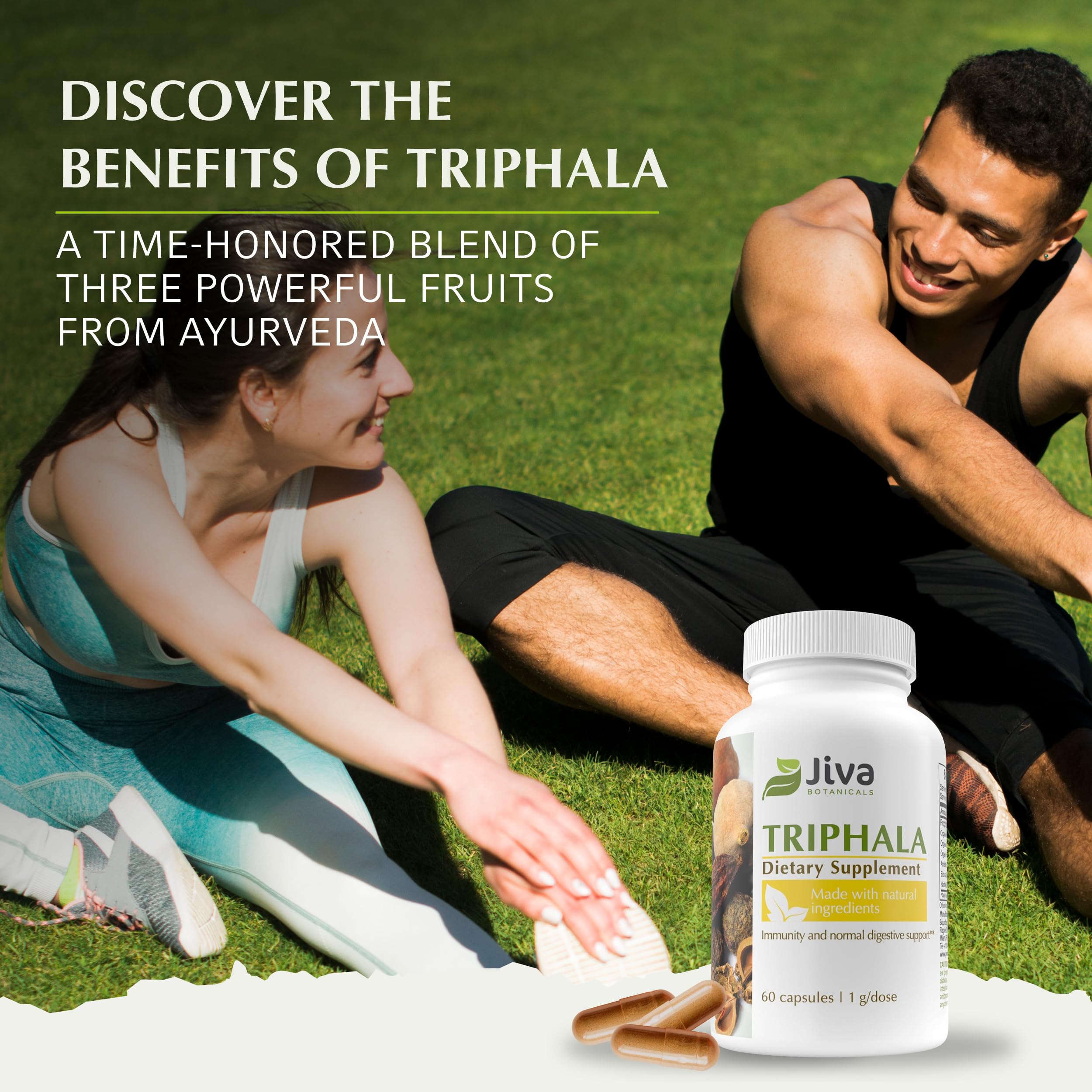 Triphala capsules promoting normal digestive health