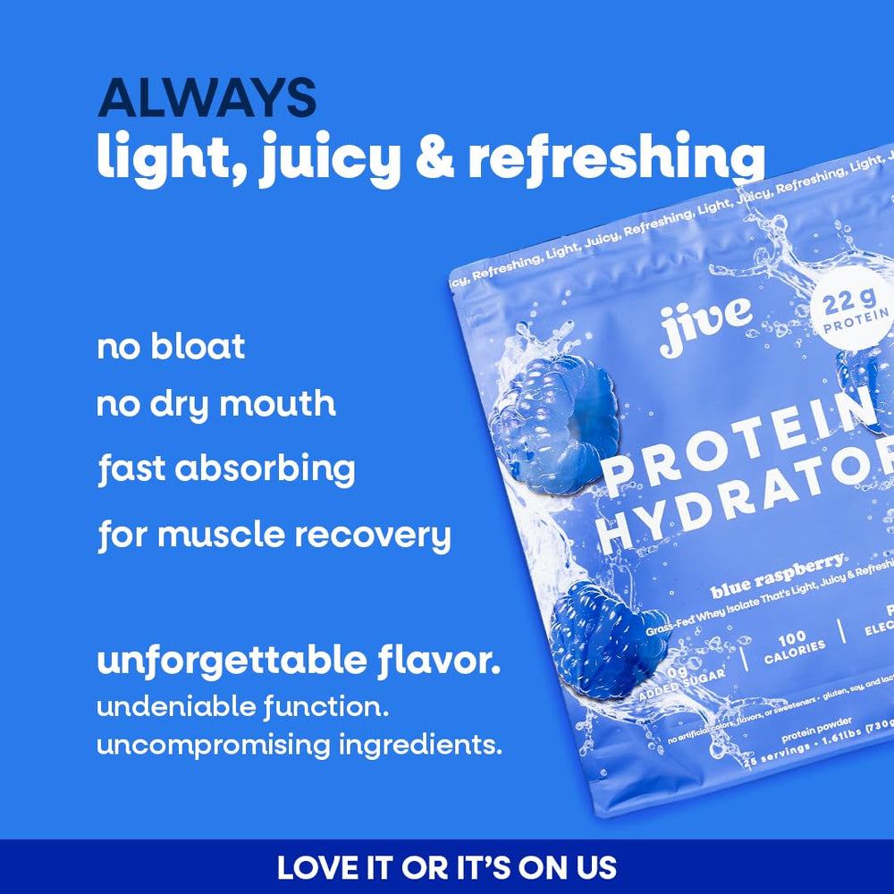 Jive Electrolytes boost bottle label—replenish minerals during workouts.